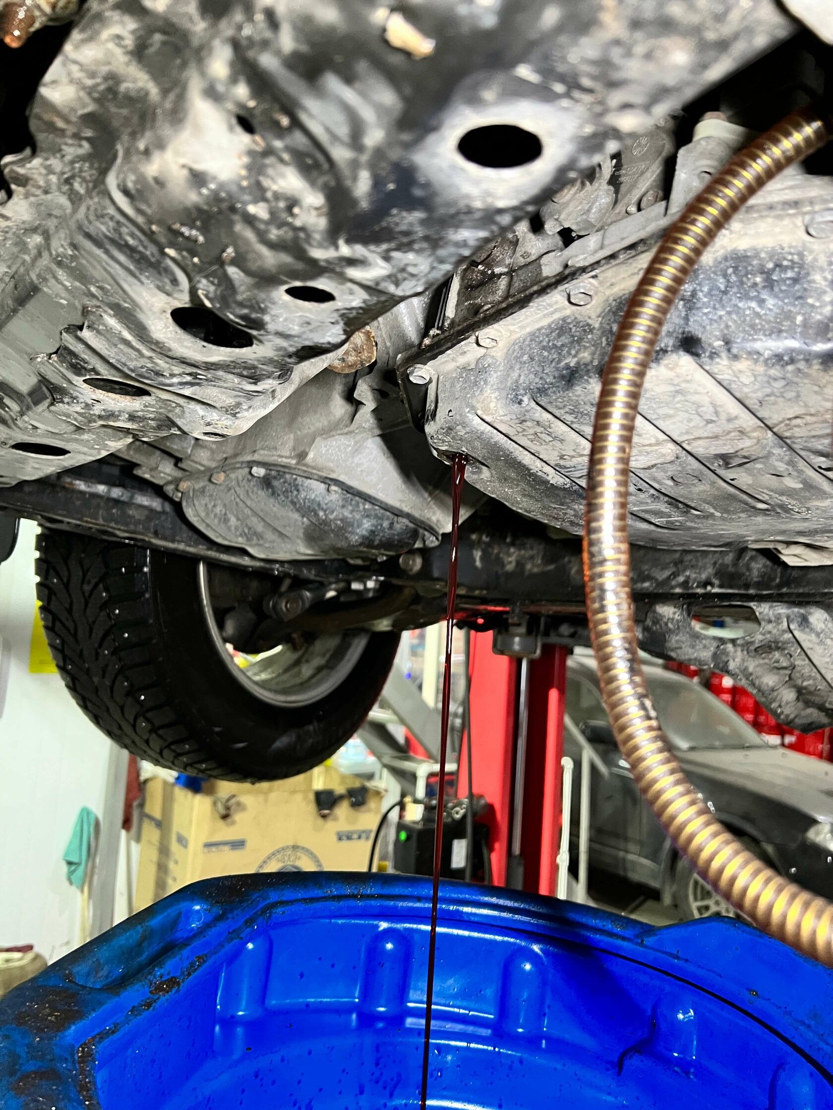 Слив масла из вариатора K112