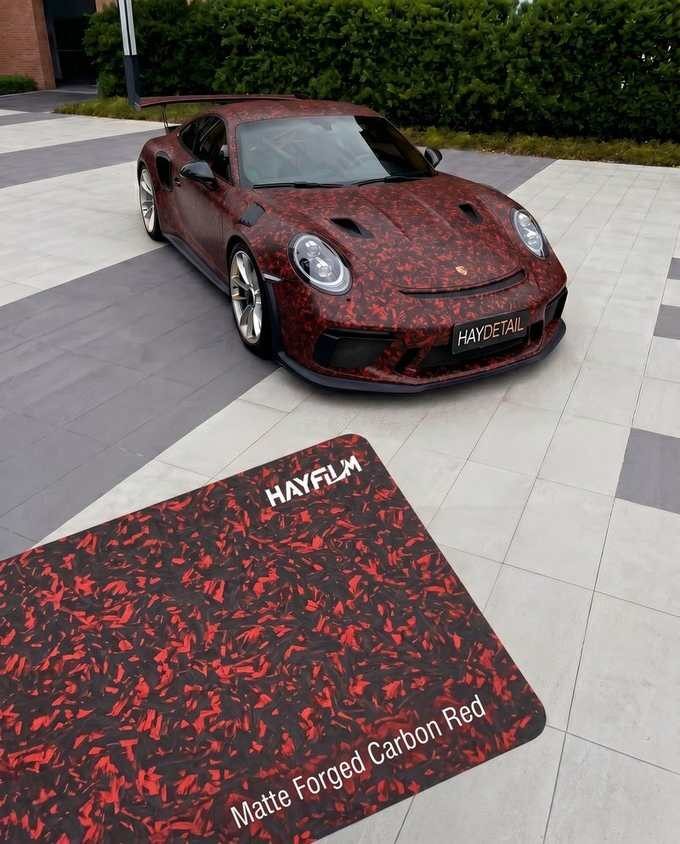Matte Forged Carbon Red