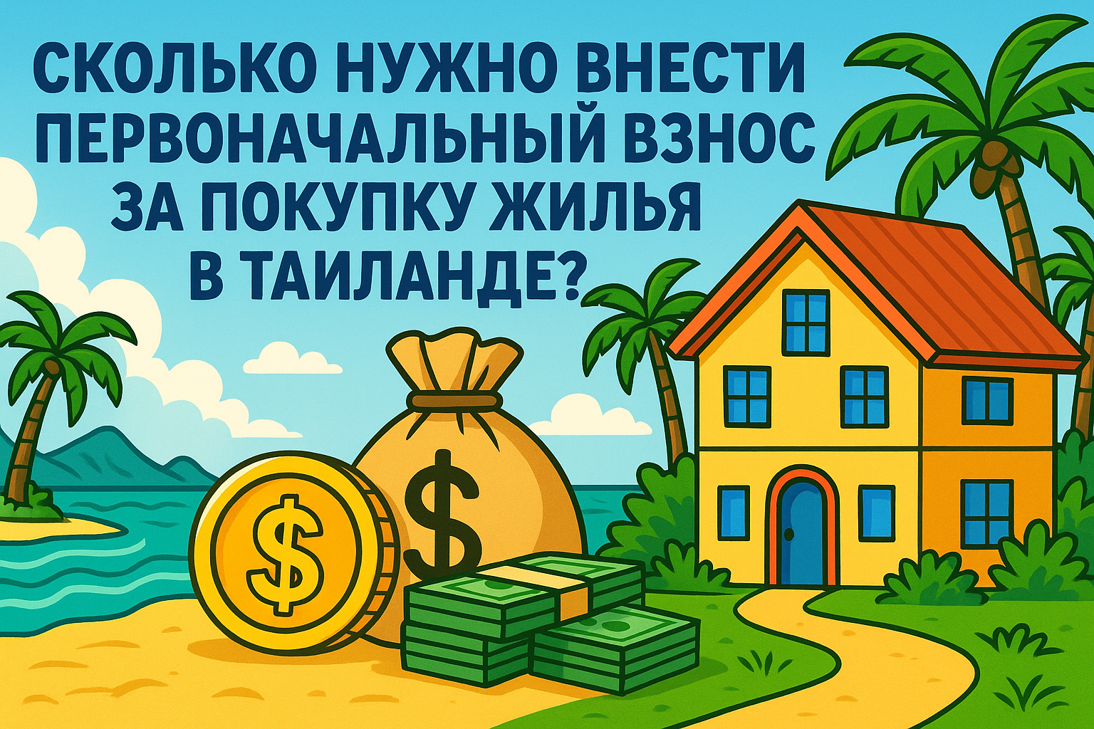 Покупка недвижимости в Таиланде — привлекательная стратегия как для инвесторов, так и для тех, кто мечтает о жизни у моря. Но у потенциальных покупателей часто возникает один и тот же вопрос: какой первоначальный взнос требуется, чтобы купить квартиру или