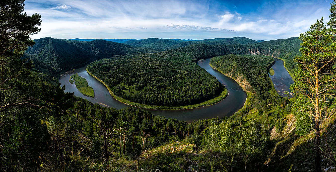 Красноярск река Мана петля