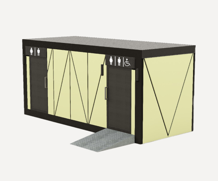 Автономные уличные туалетные модули для парка