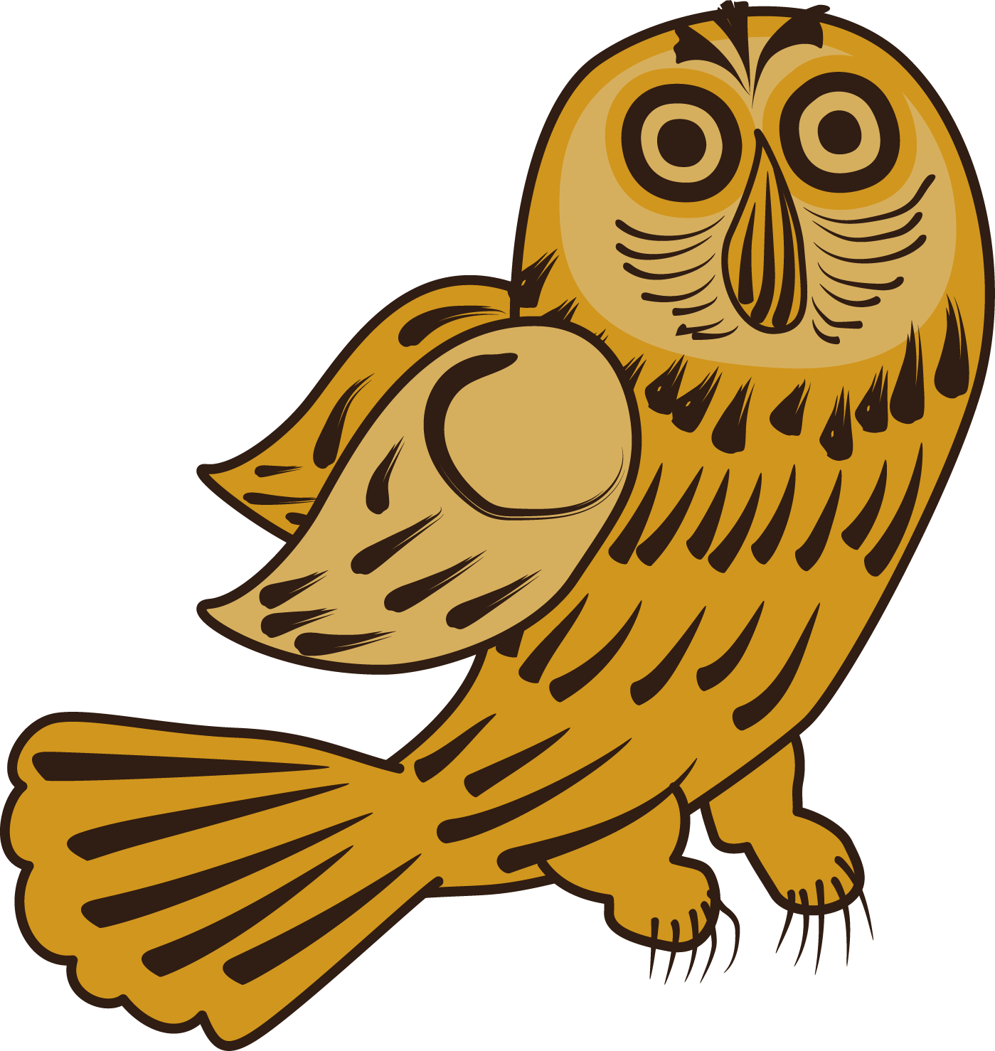 Сова. Урало-сибирская роспись. Интерактивный урок.