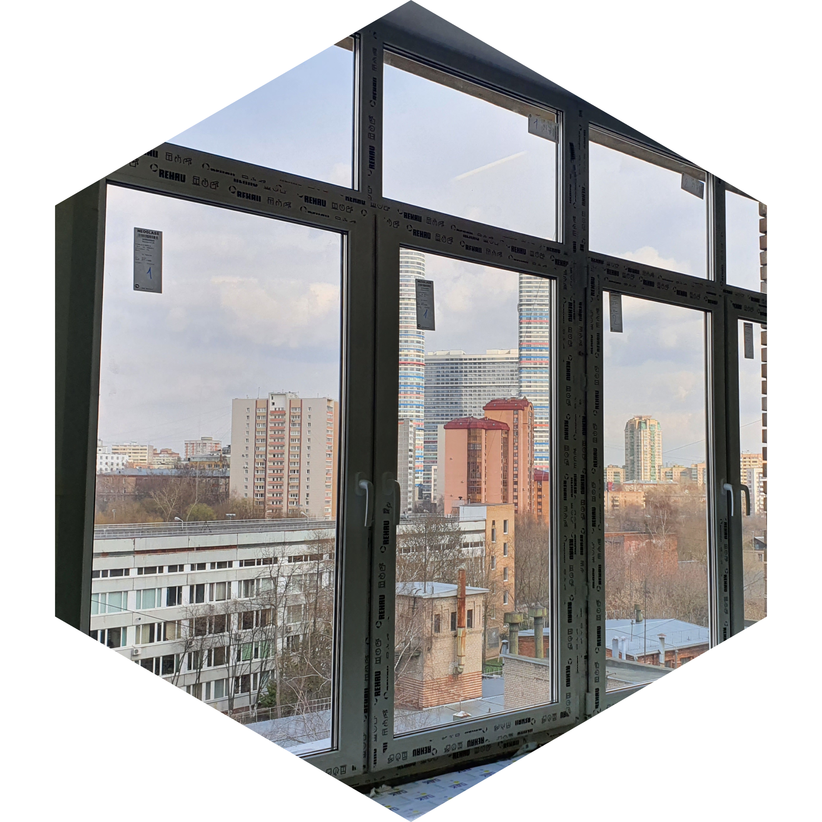 Пример остекления окон квартиры