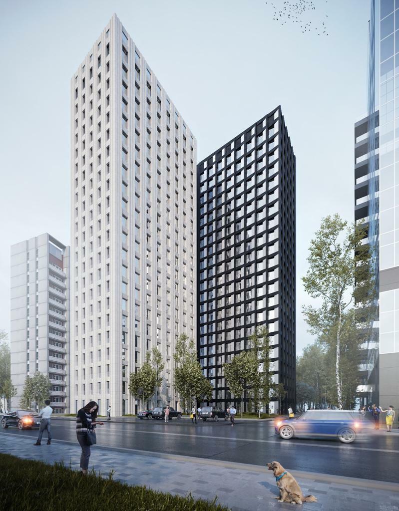 Визуализация проекта с использованием навесных панелей