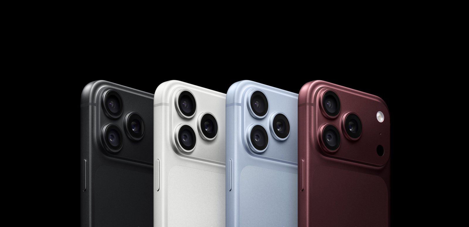 iPhone 18 Pro Max — цвета Black, Silver, Glacier и Burgundy