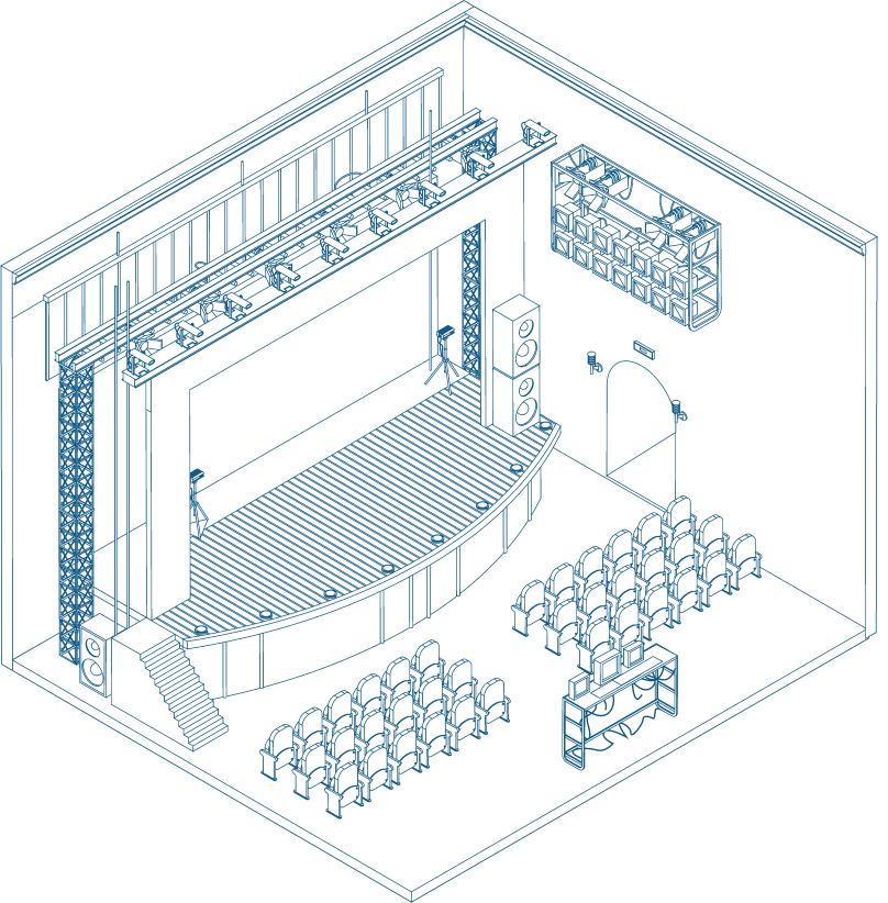 Оснащение концертного зала