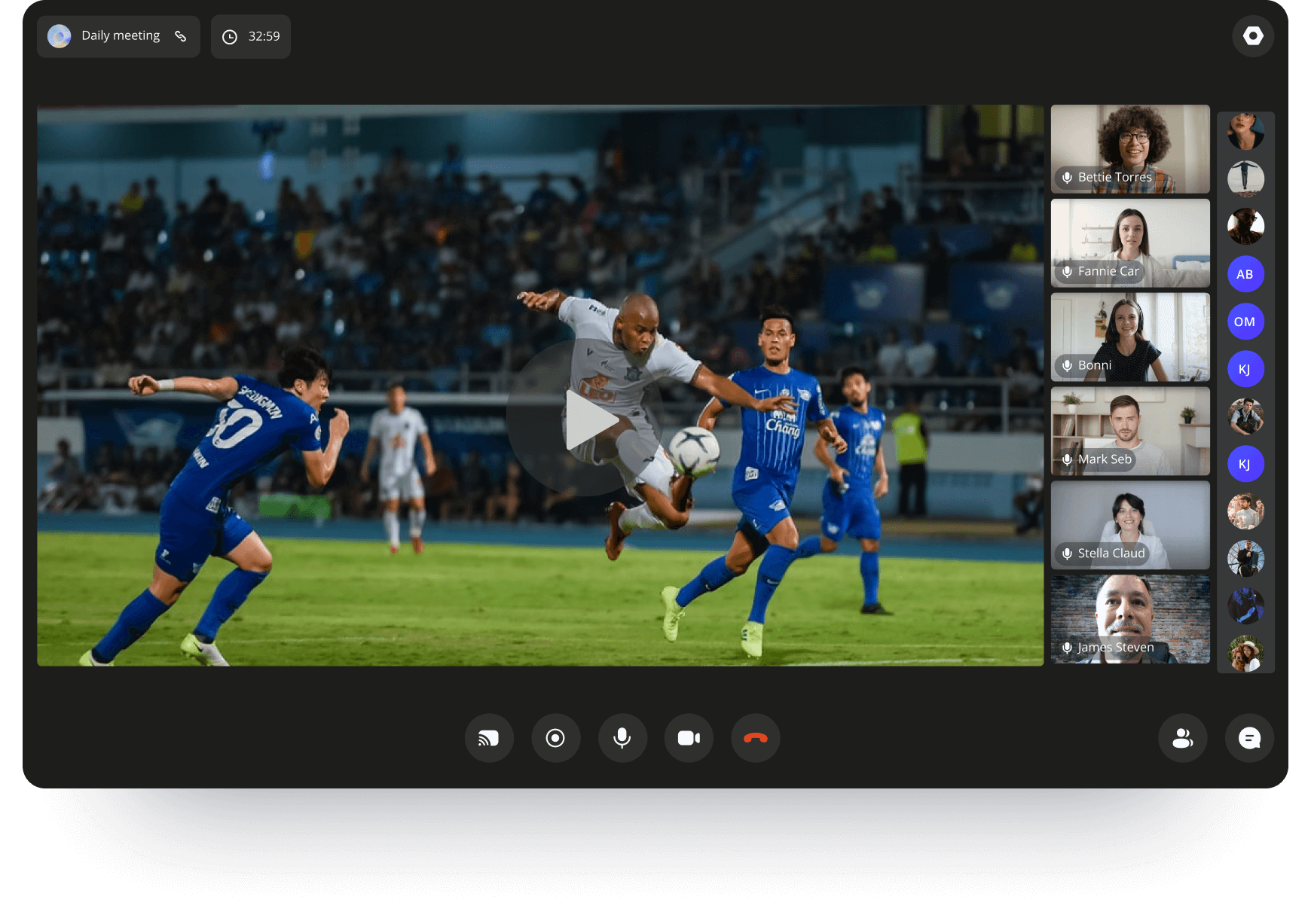 совместный просмотр видео в видеочате