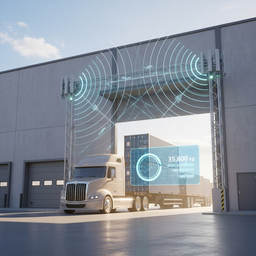 Стационарные RFID-антенны на воротах цеха