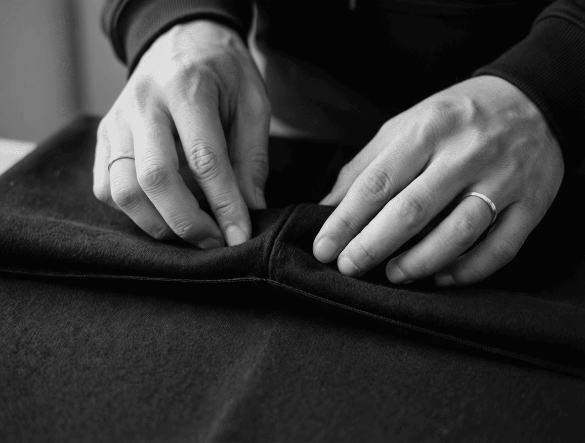 Как красиво сложить худи с капюшоном