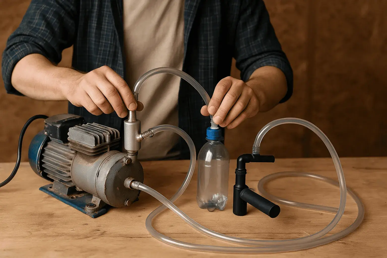 Как сделать вакуумный насос своими руками для откачки воздуха и воды