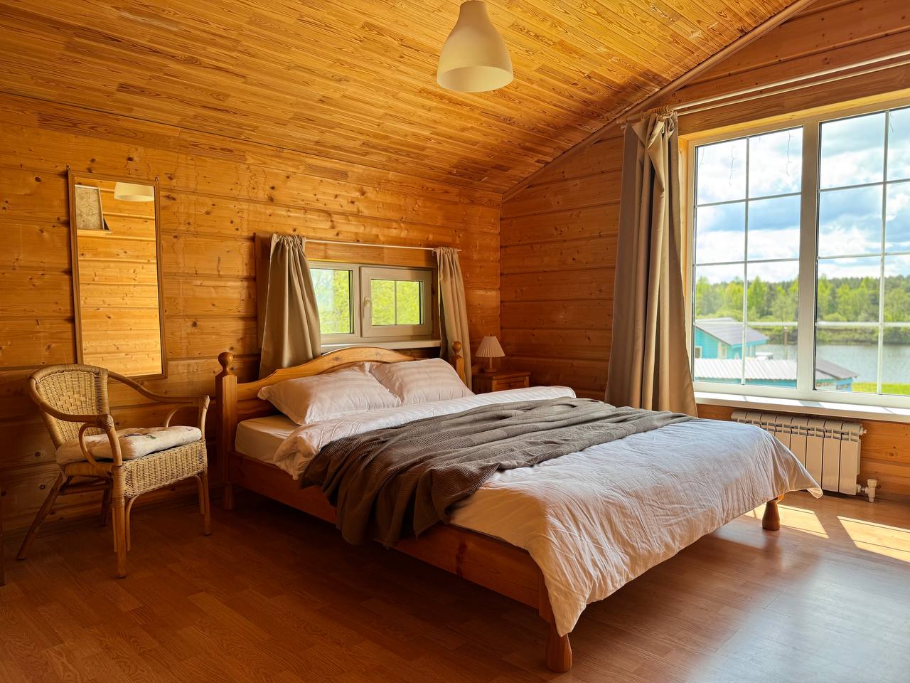 двухместное размещение спальня Медведица Шанти