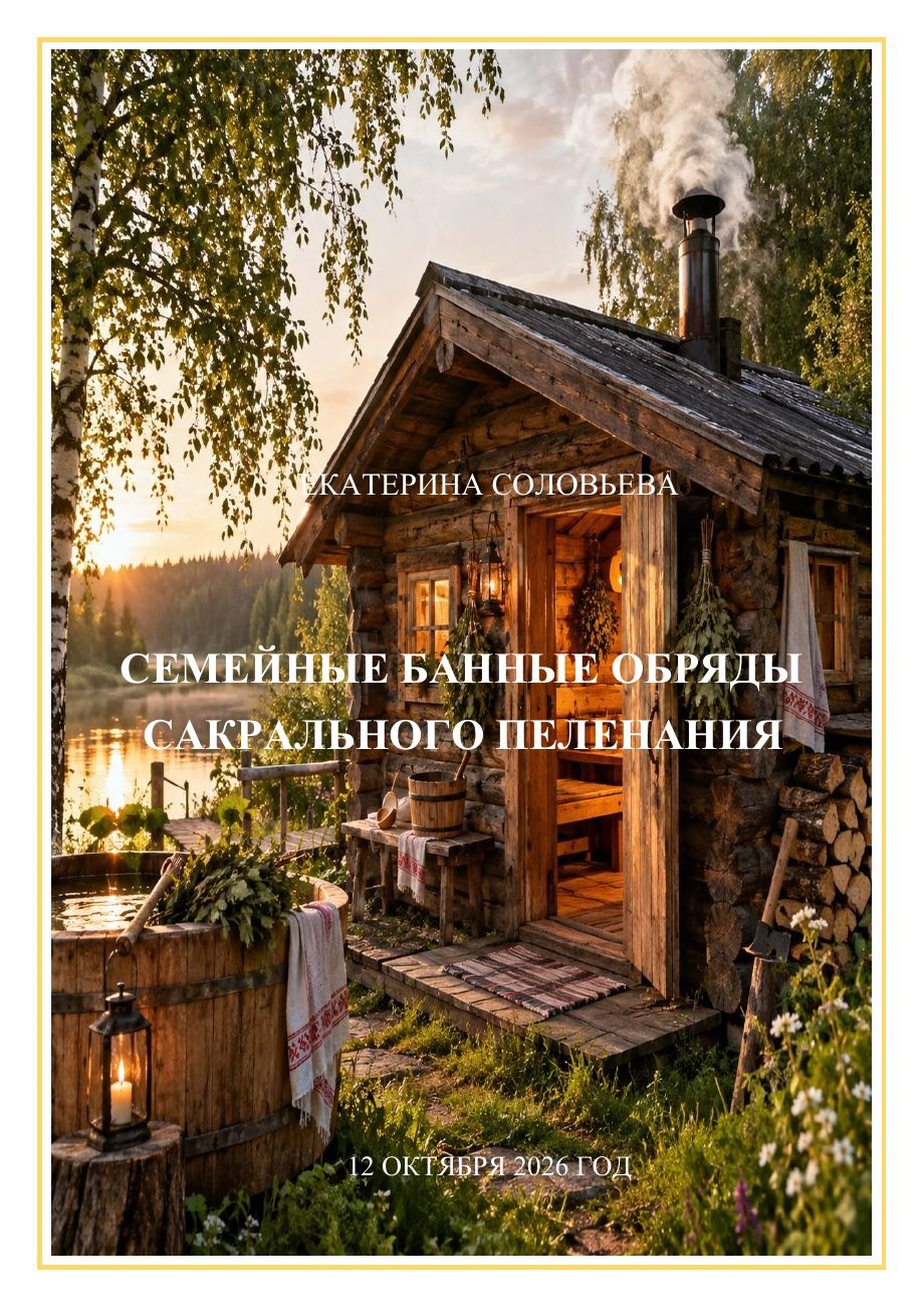 Обложка гайда «Семейные банные обряды сакрального пеленания»