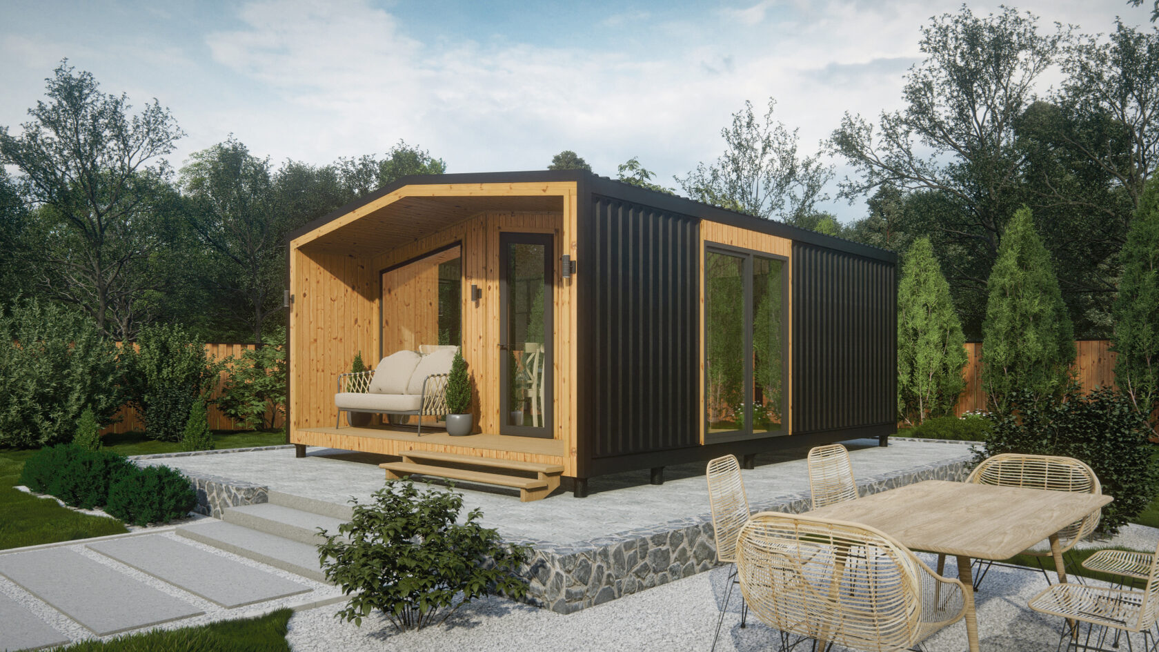 Жилой модуль в Лабинске баня