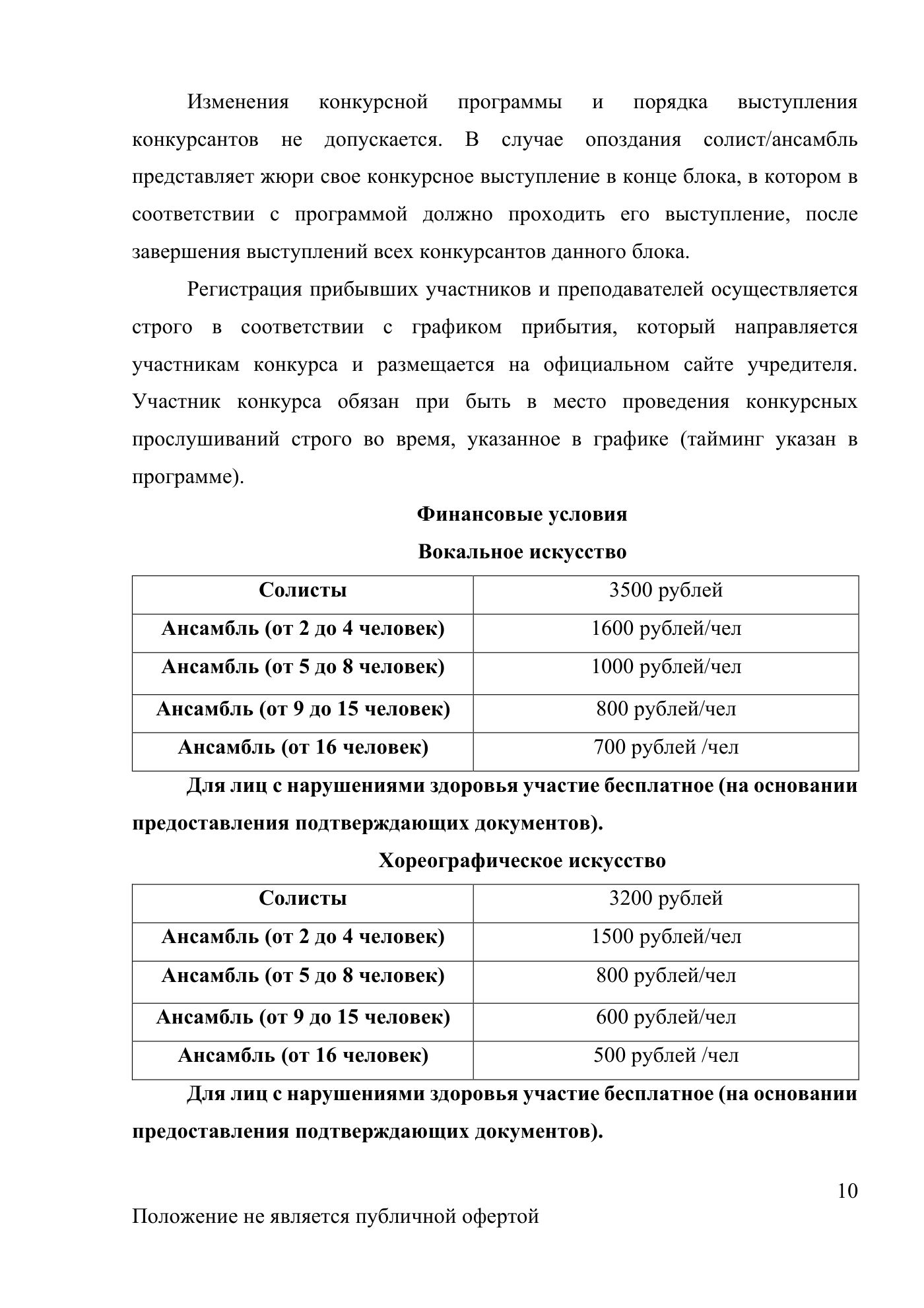 Положение Международного конкурса вокального и хореографического искусства «Veni Vidi Vici» — Новороссийск, 16 мая 2026, страница 10