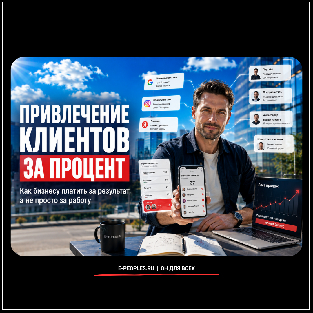 Привлечение клиентов за процент