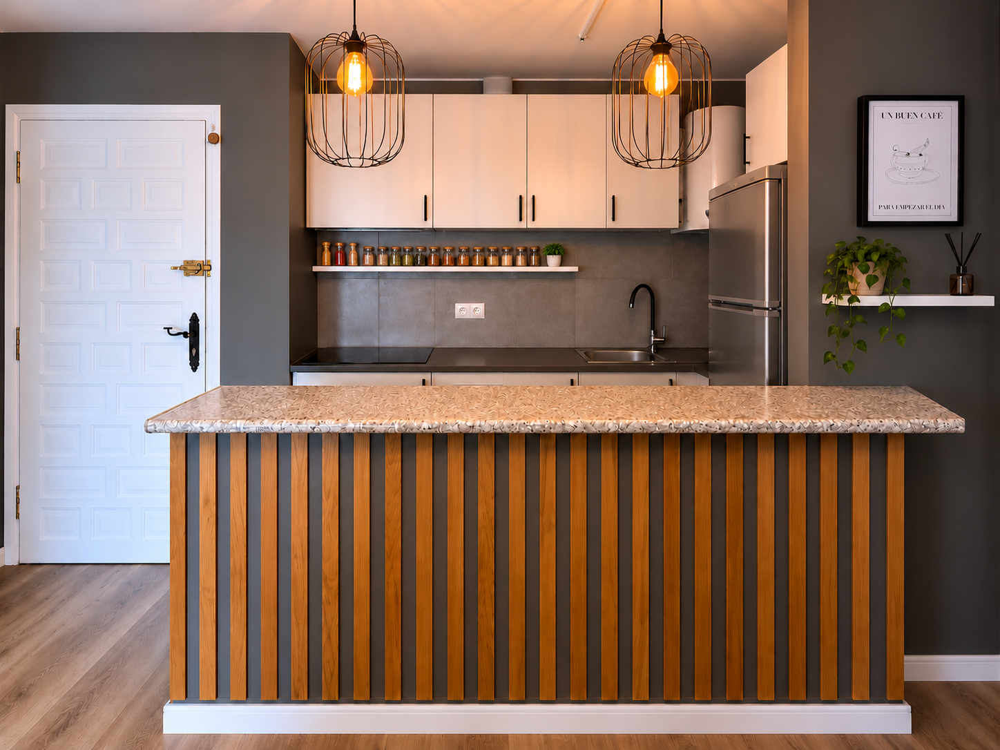 Salón mediterráneo renovado