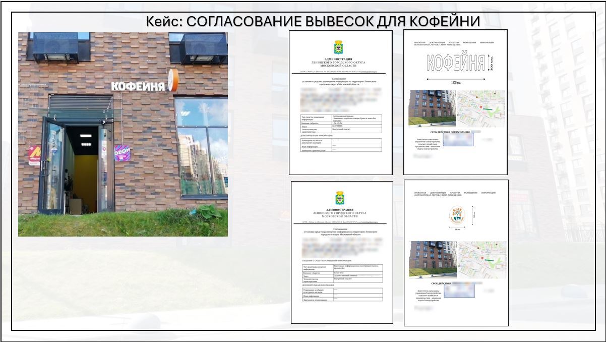 Согласование вывески — Химки