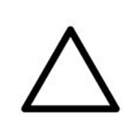 Дрeхата може да се избелва при необходимост с всякакви избелващи продукти - символ на етикет с триъгълник 
