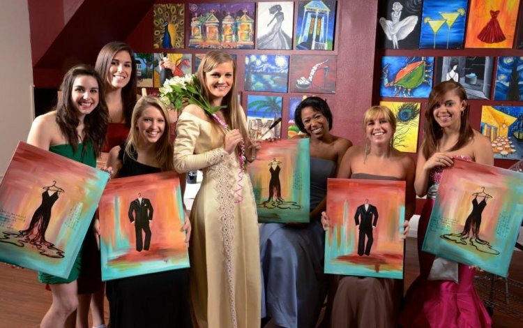 bachelorette painting party