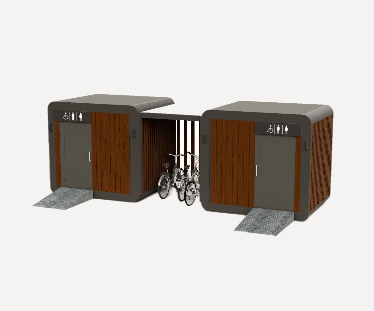 Автономные уличные туалетные модули для парка