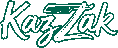 Логотип KazZaK барбершоп