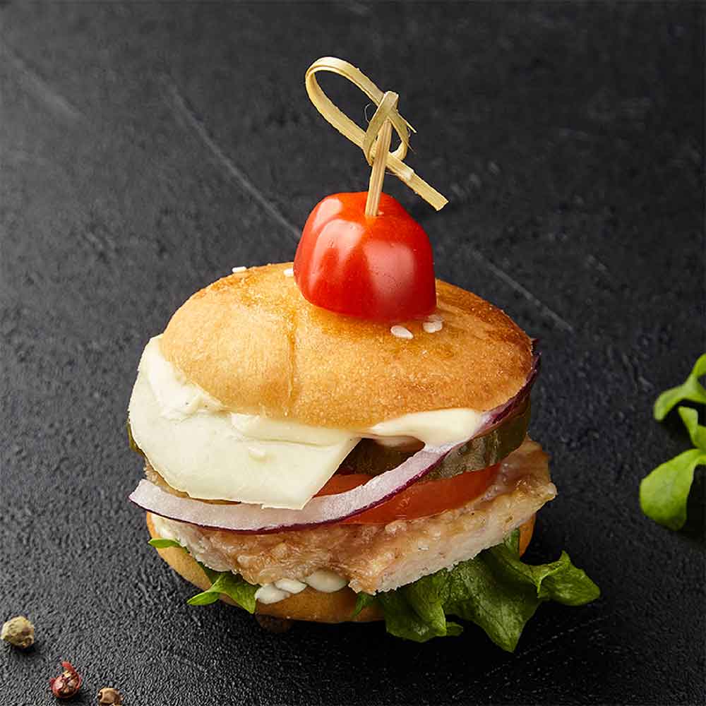 Мини бургеры для фуршета с доставкой. Различные виды начинок. Готовое ...