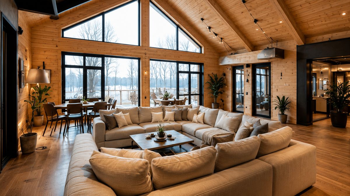 Интерьер загородного дома в дизайн-проекте Таша Дизайн