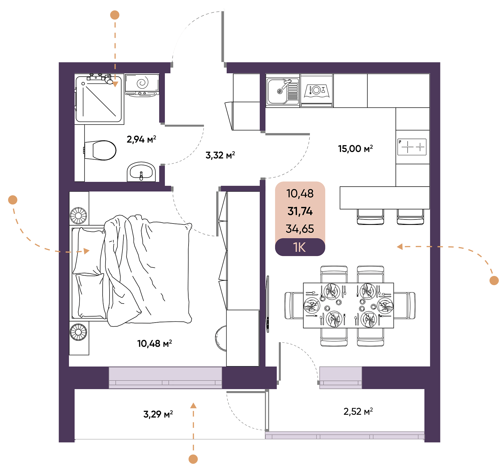 ЖК ПараПарк комфорт-класса, купить 1 комнатную квартиру