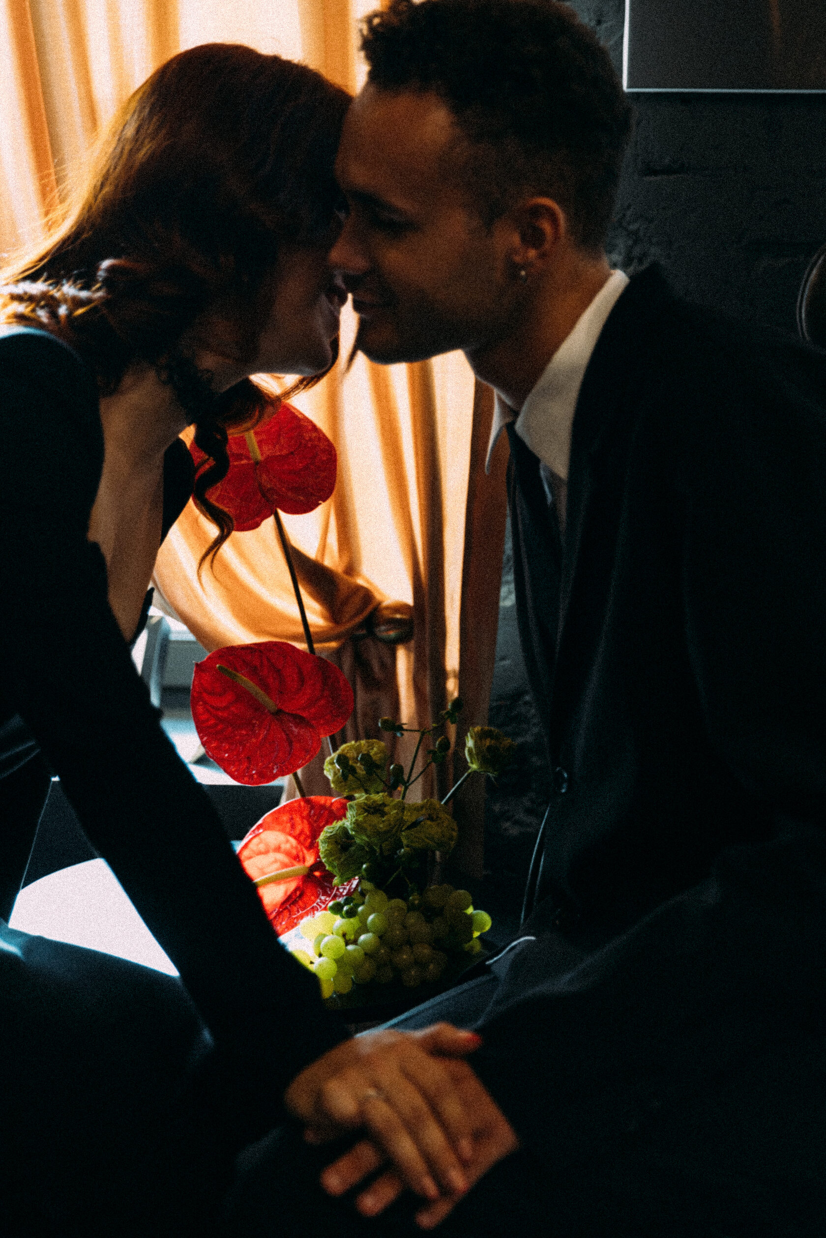 оригинальная встреча цветы