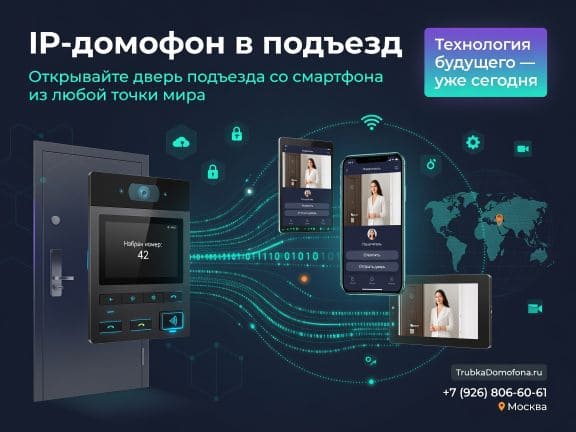 Установка IP-домофона в подъезд многоквартирного дома — технология будущего уже сегодня