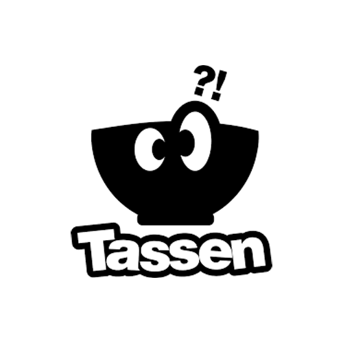 Логотип Tassen: немецкого бренда дизайнерской фарфоровой посуды с «эмоциями»