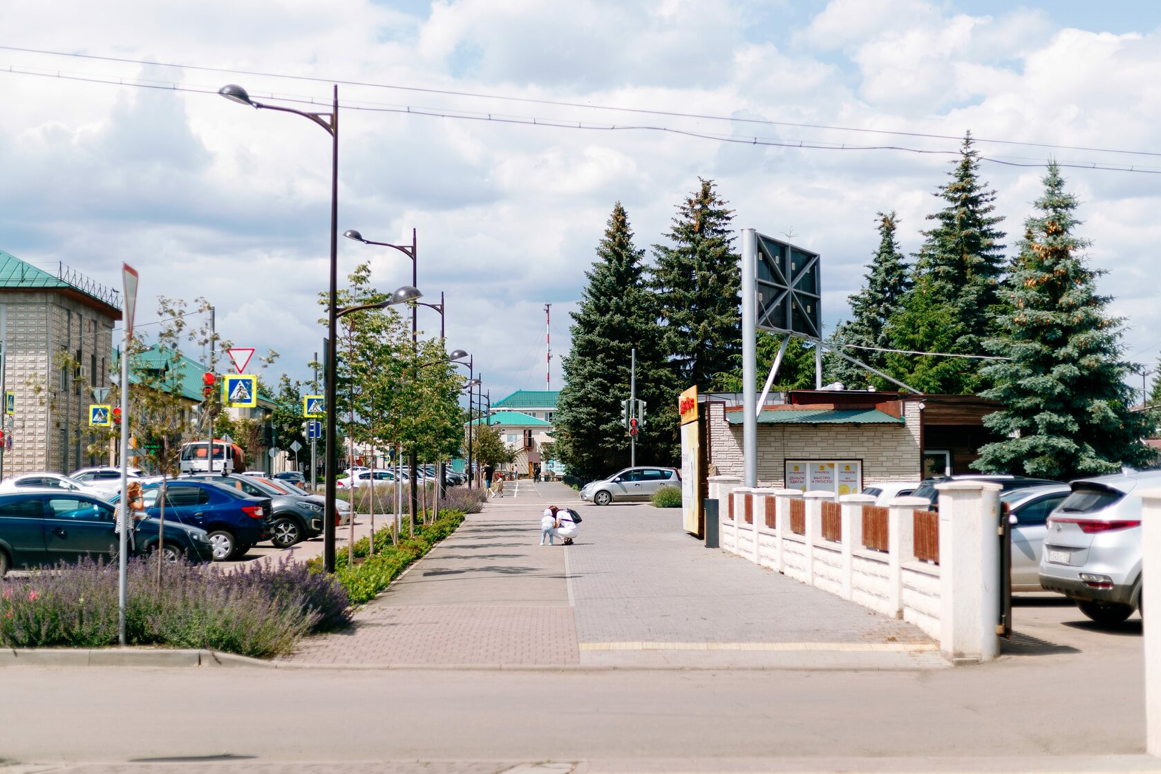 Общественные пространства в центре Давлеканово