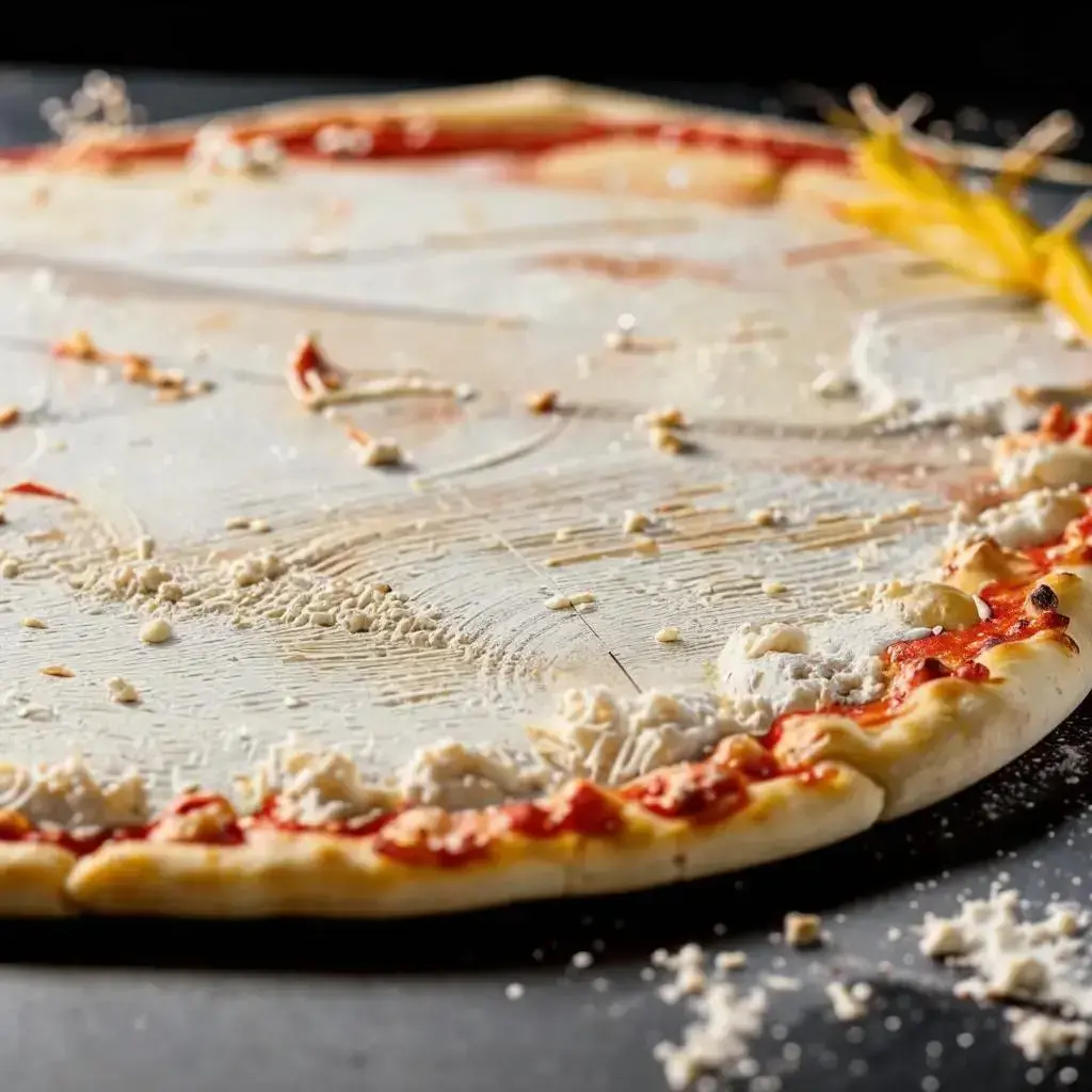 Тесто для пиццы в процессе подготовки