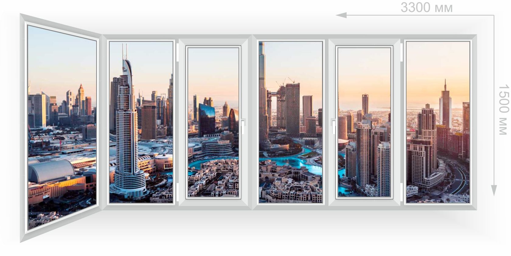 Остекление углового балкона