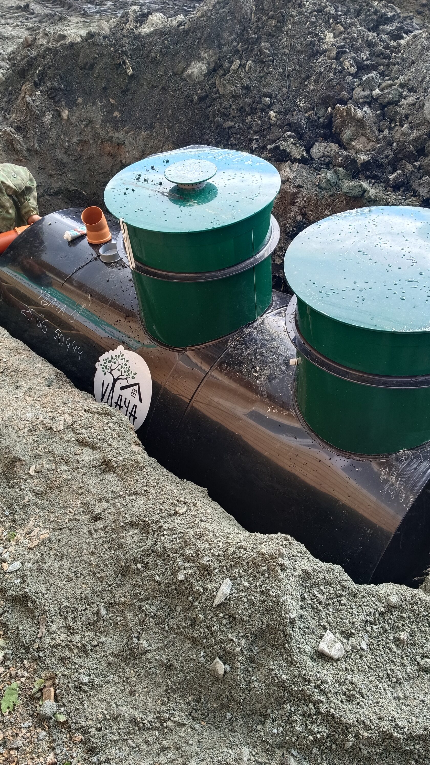 септик зимой