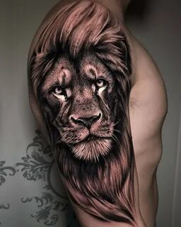 Татуировка в виде льва