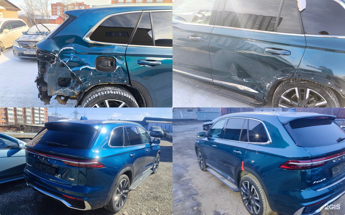 Geely после замены и покраски задних элементов