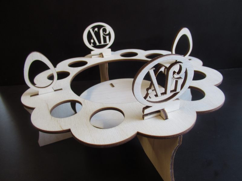 Подставка под яйца 8 штук из фанеры