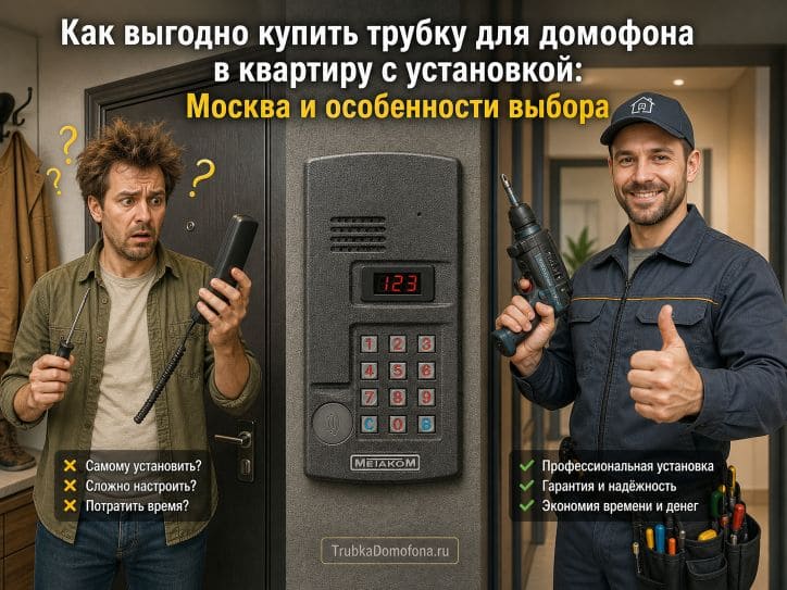 Как выгодно купить трубку для домофона в квартиру с установкой: Москва и особенности выбора