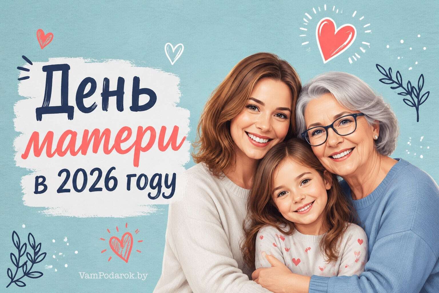 День матери в 2026 году: когда отмечают в Беларуси, России и мире