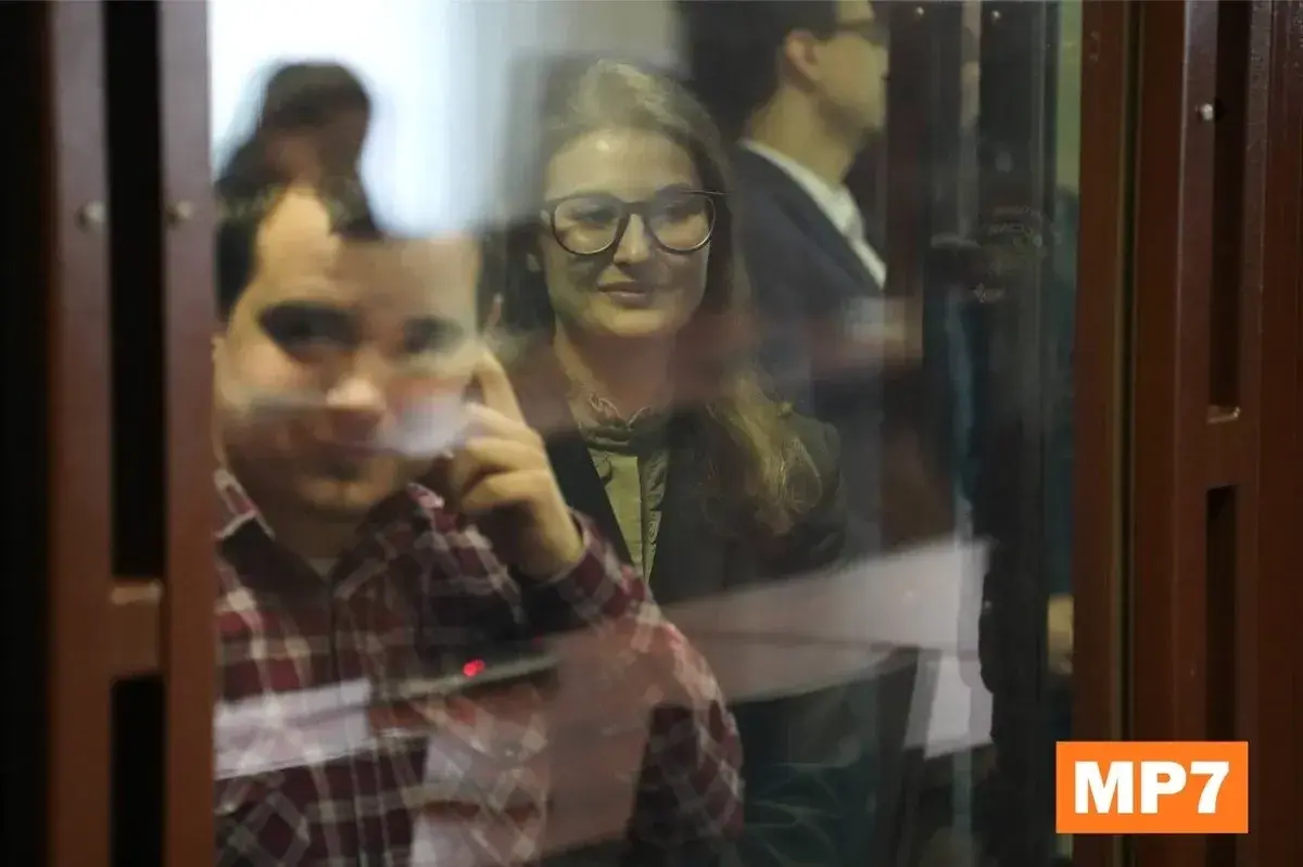 Анна** на оглашении приговора. Фото: Павел Борисенко / МР7