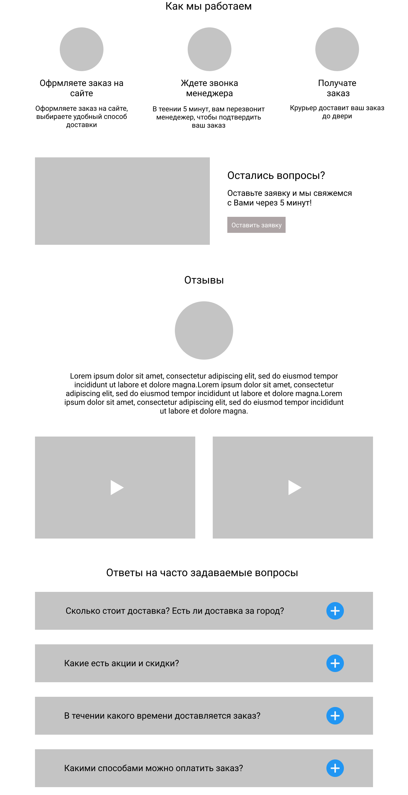 лендинг цена