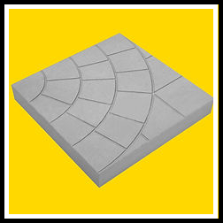 тротуарная плитка 350х350х50, тротуарная плитка паутинка, на фото тротуарная плитка 35х35х5, 