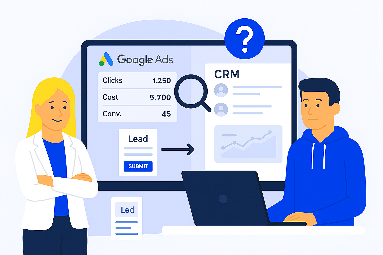 Специалисты Метриум разбирают причины почему не работают отчёты по конверсиям в Google Ads