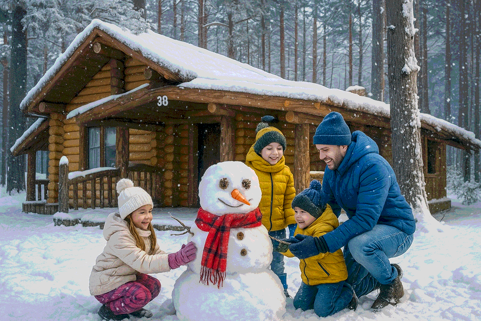 Как слепить снеговика