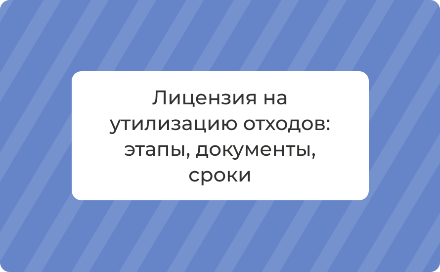 Лицензия на утилизацию отходов: этапы, документы, сроки