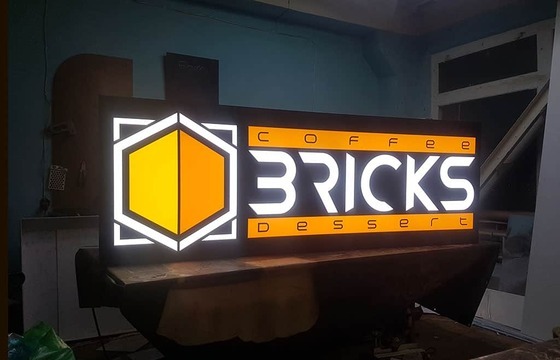 Световой короб для кофейни