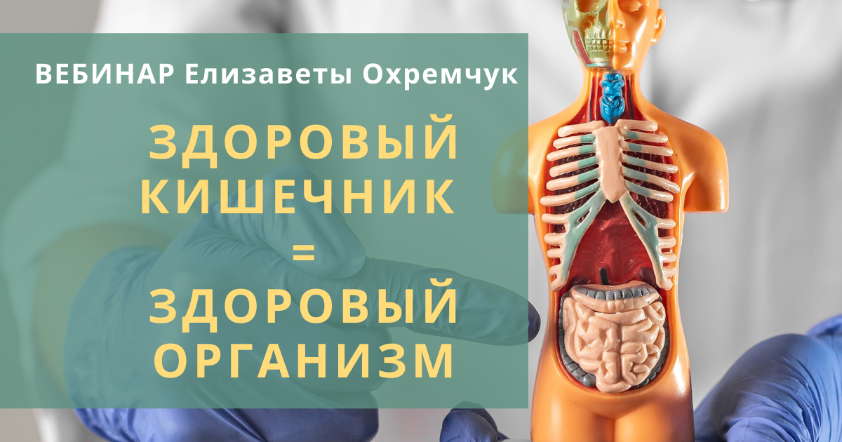 Вебинар "Здоровый кишечник = Здоровый организм"