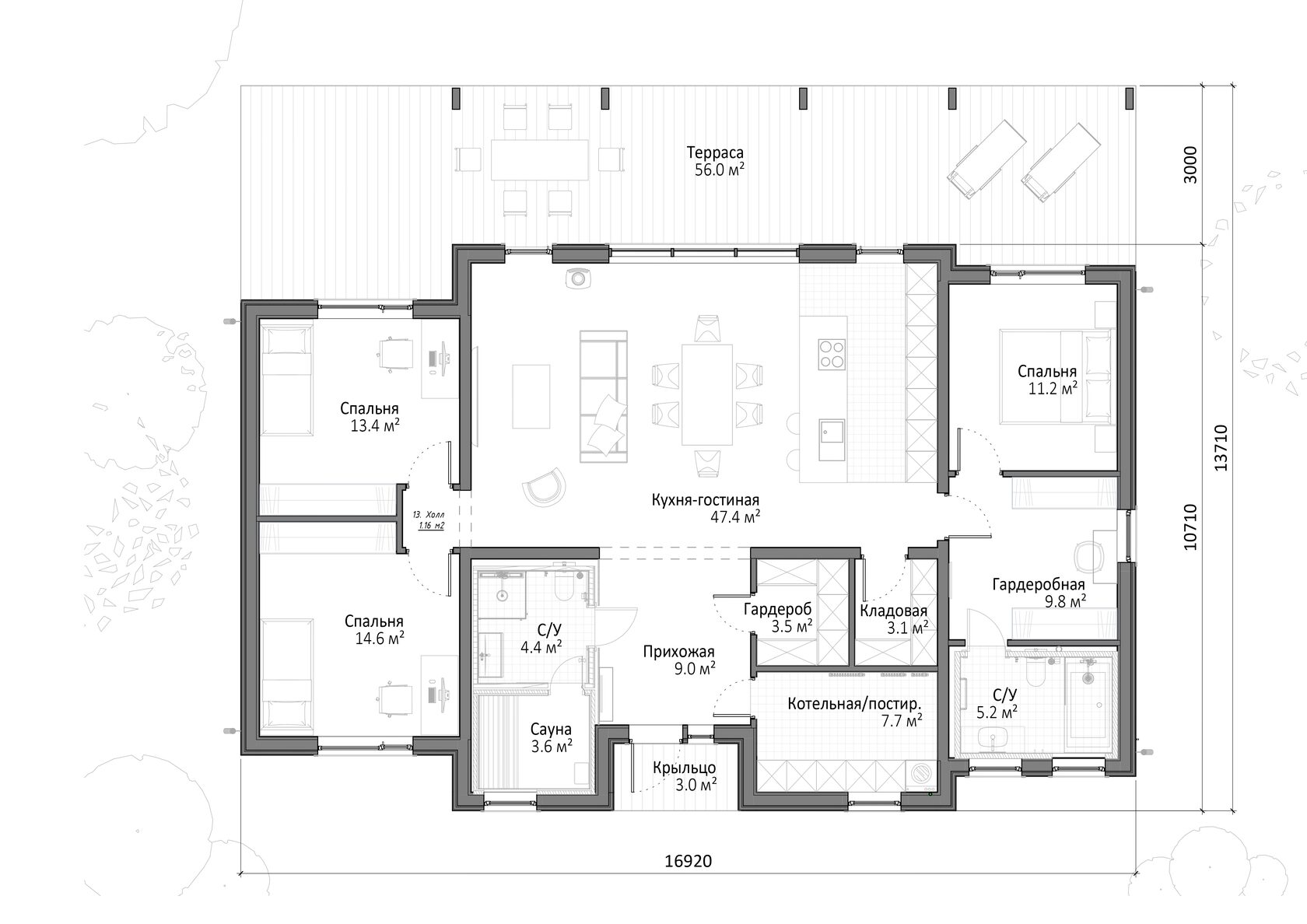 дом Бьёрн. Префаб дом от Fjorden на выставке Open Village 2023/24