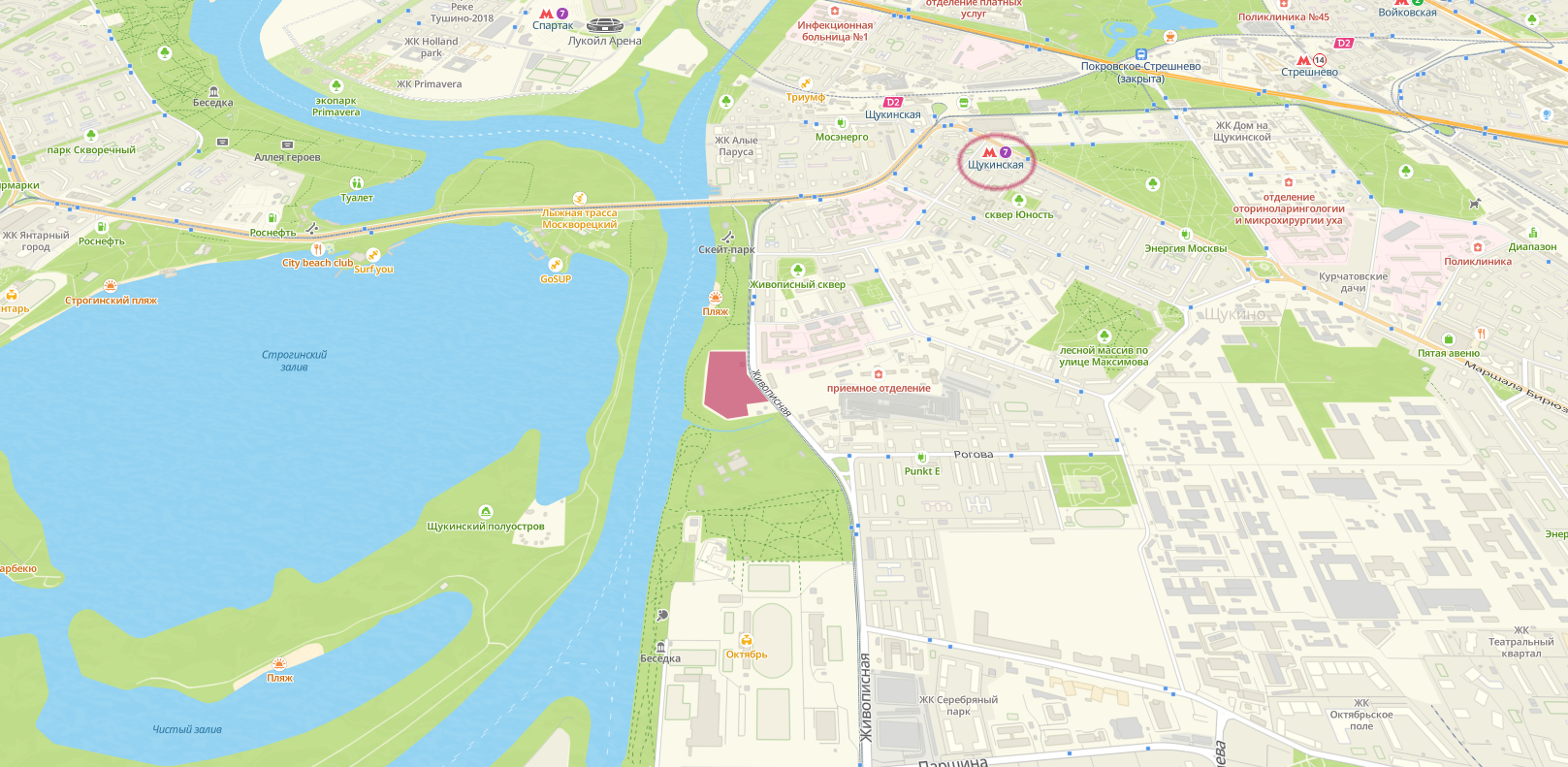 Пятно застройки ЖК Живописная, 27